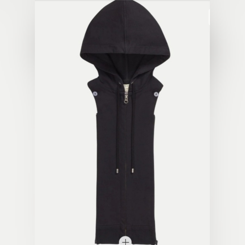 Veronica Beard Dickey Insert - Black Hoodie With Zipper In Front NWT